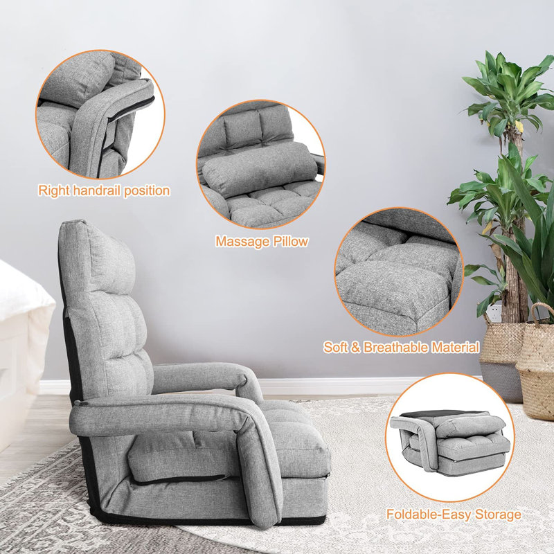 Trule Reclining Ergonomic Floor Game Chair with Footrest & Reviews